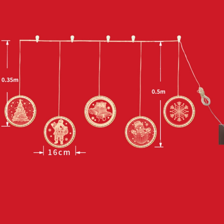 LED String Lights Christmas Decoration Lights Holiday Decoration Curtains USB Lights, Style: USB