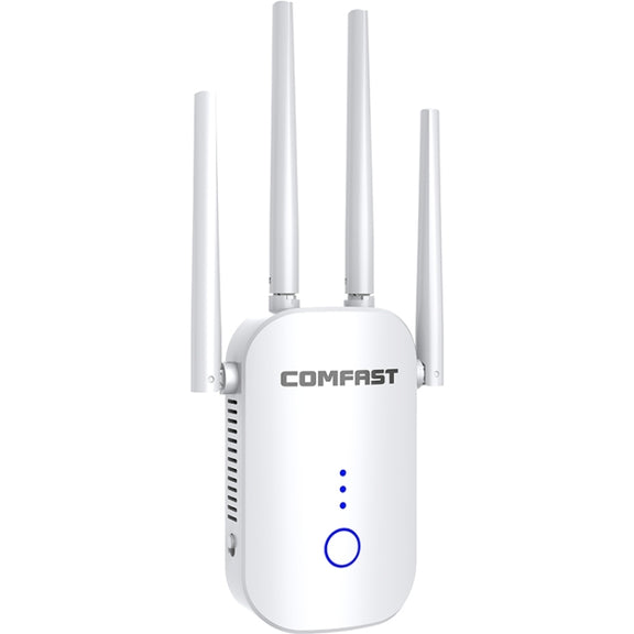 COMFAST CF-WR758AC Dual Frequency 1200Mbps Wireless Repeater 5.8G WIFI Signal Amplifier, UK Plug