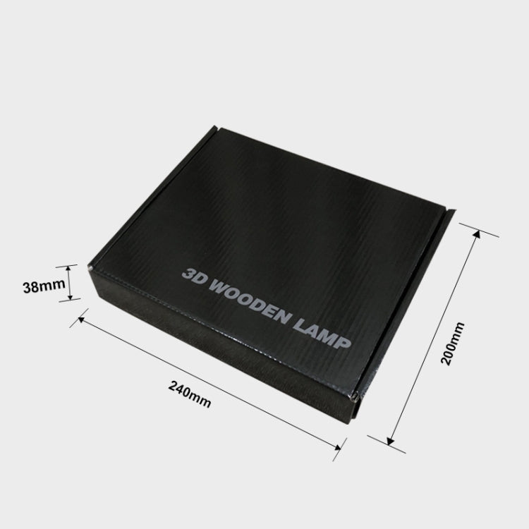 2.5W Cross Pine Craft Table Lamp Wooden LED Night Light(Warm White Light) - Novelty Lighting by PMC TechLife | Online Shopping South Africa | PMC TechLife