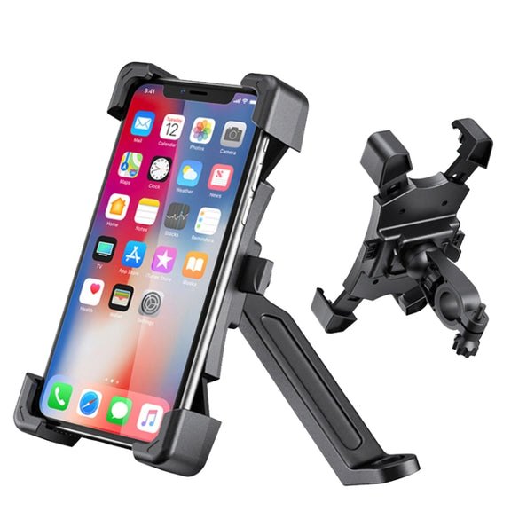 Electric Car Rearview Mirror Mobile Phone Bracket Bicycle Mobile Phone Bracket Motorcycle Handle Mobile Phone Bracket Riding Bracket, Colour: Motorcycle Rearview Mirror