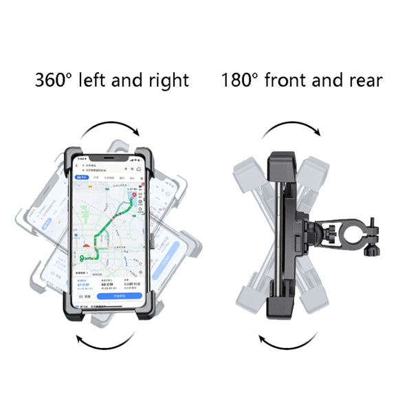 Electric Car Rearview Mirror Mobile Phone Bracket Bicycle Mobile Phone Bracket Motorcycle Handle Mobile Phone Bracket Riding Bracket, Colour: Motorcycle Rearview Mirror