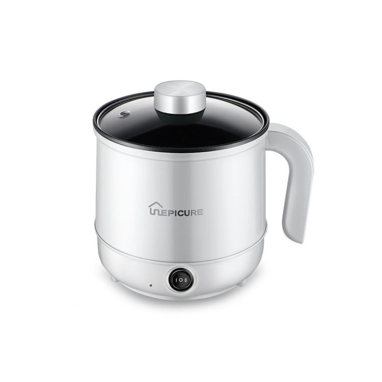 Multi-Function Electric-Cooker Mini Dormitory Student Cooking Rice Stir Frying Non-Stick Pot, 110V US Plug, Colour: White Manual Single Pot(1.7L) - free shipping - PMC TechLife - Order now!