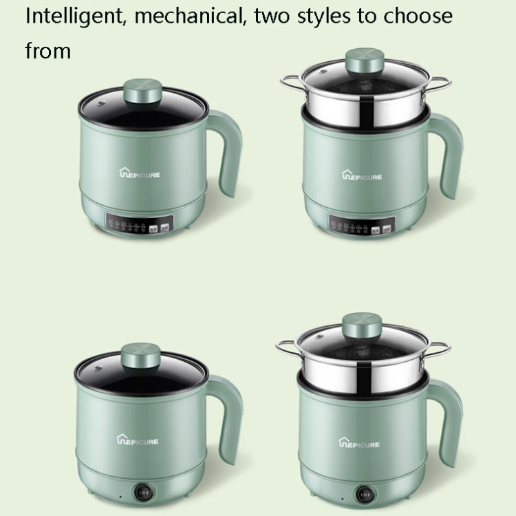Multi-Function Electric-Cooker Mini Dormitory Student Cooking Rice Stir Frying Non-Stick Pot, 110V US Plug, Colour: White Smart Single Pot(1.7L)