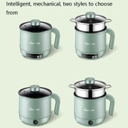 Multi-Function Electric-Cooker Mini Dormitory Student Cooking Rice Stir Frying Non-Stick Pot, 110V US Plug, Colour: White Smart With Steaming Grid(1.7L)