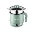 Multi-Function Electric-Cooker Mini Dormitory Student Cooking Rice Stir Frying Non-Stick Pot, 110V US Plug, Colour: Green Manual with Steaming Grid(1.7L) - free shipping - PMC TechLife - Order now!