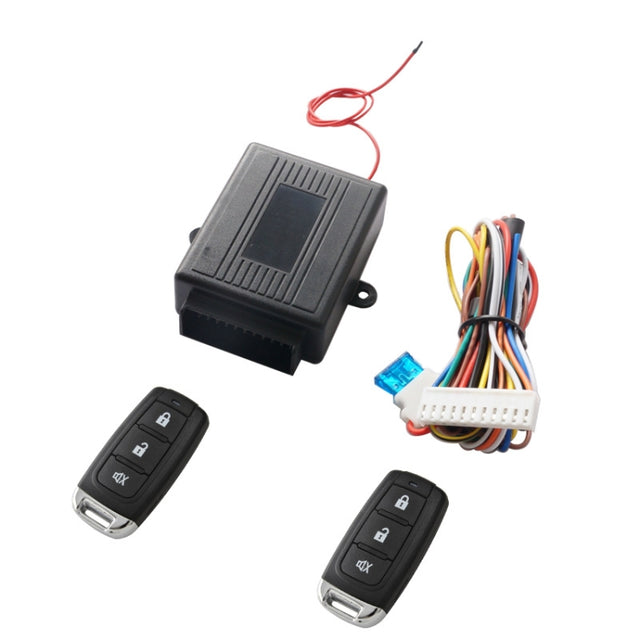 3pcs /Set Car Keyless Entry Remote Control Central Lock Universal Water-resistant Three-Button Shell With Positive And Negative Tail Box