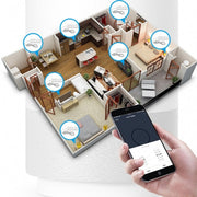 Home Office Wifi Mobile Phone Remote Control Timer Switch Voice Control Power Strip, Line length: 1.5m(AU Plug)