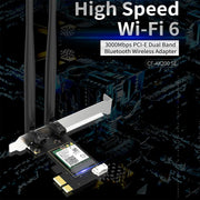CF-AX200 SE 3000Mbps PCI-E Dual Band Frequency Bluetooth Wireless Network Card