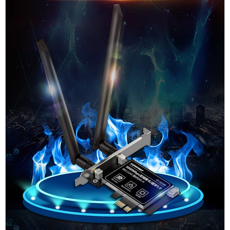 COMFAST Gaming Game 3000Mbps Gigabit Dual-Frequency Wireless Desktop Computer PCIE Wireless Network Card, Coverage: AX200 - free shipping - PMC Jewellery - Order now!