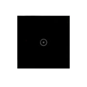 Wifi Wall Touch Panel Switch Voice Control Mobile Phone Remote Control, Model: Black 1 Gang (Zero Firewire Wifi)