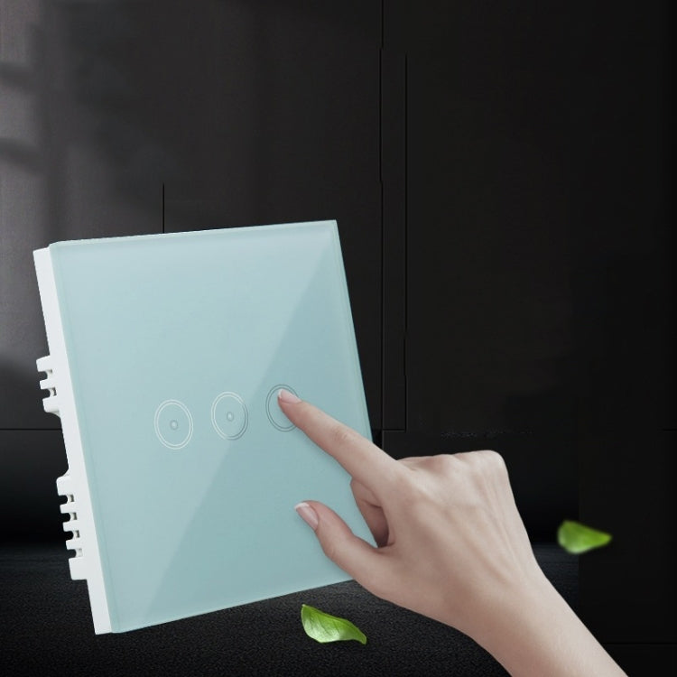 Wifi Wall Touch Panel Switch Voice Control Mobile Phone Remote Control, Model: Black 1 Gang (Single Firewire Zigbee)