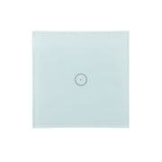 Wifi Wall Touch Panel Switch Voice Control Mobile Phone Remote Control, Model: White 1 Gang (Zero Firewire Zigbee)