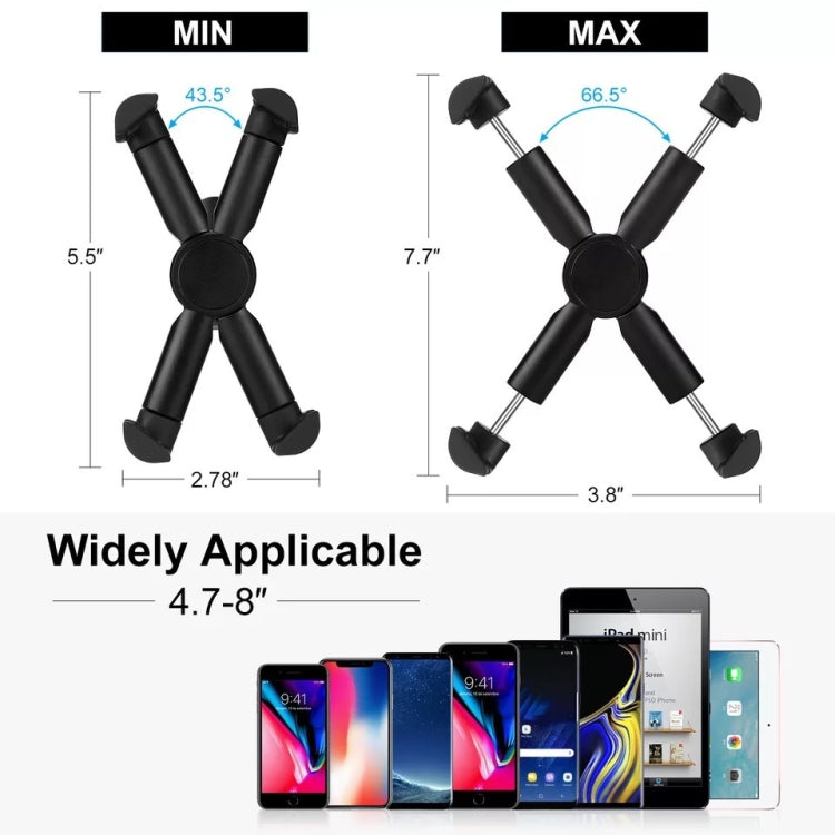 Motorcycle Bicycle Phone Holder Outdoor Riding Equipment Suitable For 4.7-8 Inch Mobile Phone/Tablet(Gray) - Holders by PMC TechLife | Online Shopping South Africa | PMC TechLife | Buy Now Pay Later Mobicred