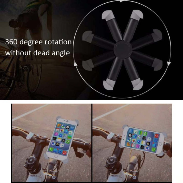 Motorcycle Bicycle Phone Holder Outdoor Riding Equipment Suitable For 4.7-8 Inch Mobile Phone/Tablet(Gray) - Holders by PMC TechLife | Online Shopping South Africa | PMC TechLife | Buy Now Pay Later Mobicred