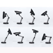 3 PCS Mini LED Desk Lamp Folding Portable Night Light Magnetic Eye Protection Desk Lamp(LD02-Rose Red)