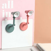 3 PCS Mini LED Desk Lamp Folding Portable Night Light Magnetic Eye Protection Desk Lamp(LD02-Rose Red)