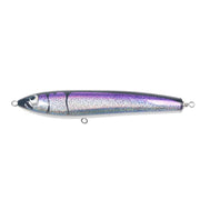 120g 22cm Floating Water Wooden Handmade Big Pencil  Deep Sea Boat Fishing Wave Lying Tuna Bait(Purple Laser)