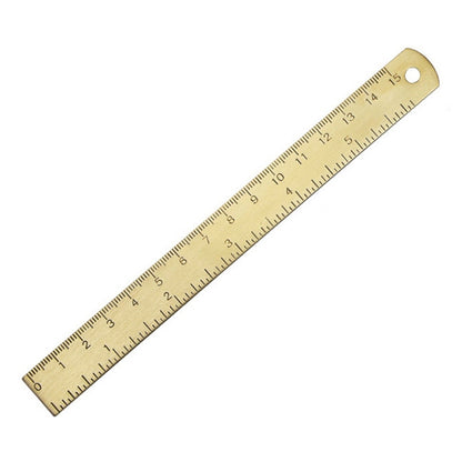 Brass Retro Drawing Ruler Measuring Tools, Model: 0-15cm Ruler - free shipping - PMC Jewellery - Order now!