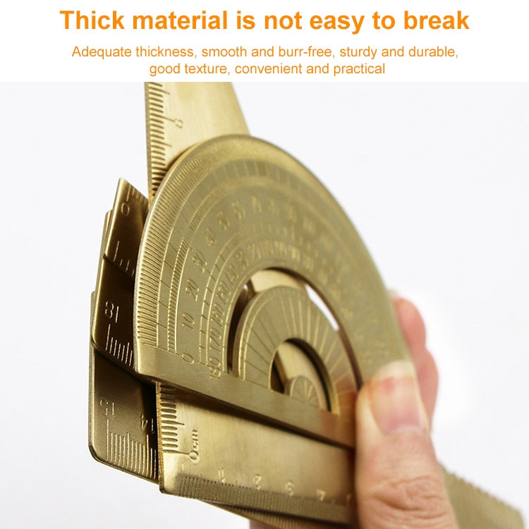 Brass Retro Drawing Ruler Measuring Tools, Model: 0-15cm Ruler - free shipping - PMC Jewellery - Order now!