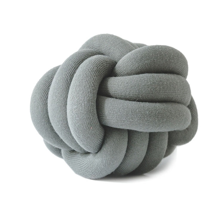 Hand-Made Knotted Ball Pillow, Size: Diameter: 25~30cm(Dark Gray) - Cushions & Pillows by PMC TechLife | Online Shopping South Africa | PMC TechLife | Buy Now Pay Later Mobicred