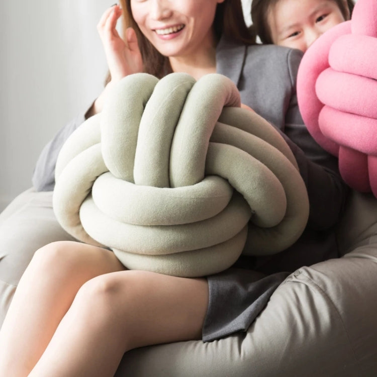 Hand-Made Knotted Ball Pillow, Size: Diameter: 25~30cm(Sky Blue) - Cushions & Pillows by PMC TechLife | Online Shopping South Africa | PMC TechLife | Buy Now Pay Later Mobicred