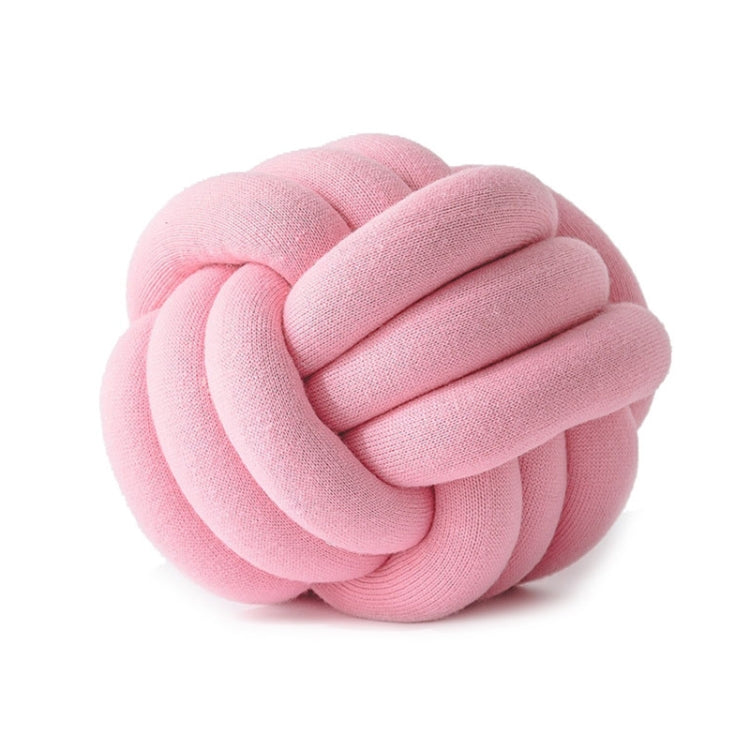 Hand-Made Knotted Ball Pillow, Size: Diameter: 25~30cm(Pink) - Cushions & Pillows by PMC TechLife | Online Shopping South Africa | PMC TechLife | Buy Now Pay Later Mobicred