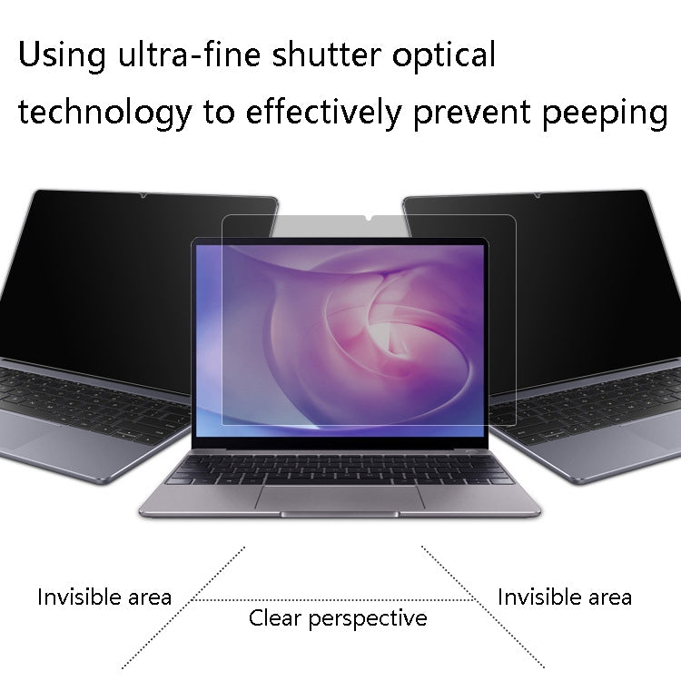 Laptop Anti-Peep Film Anti-Peeping Matte Reflective Screen Protective Film For Huawei MateBook X Pro 13.9 (Full Glue)