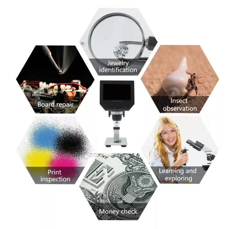 G600A HD Mobile Phone Repair Microscope 4.3 Inch Screen Digital Microscope Electron Microscope(US Plug) - free shipping - PMC Jewellery - Order now!