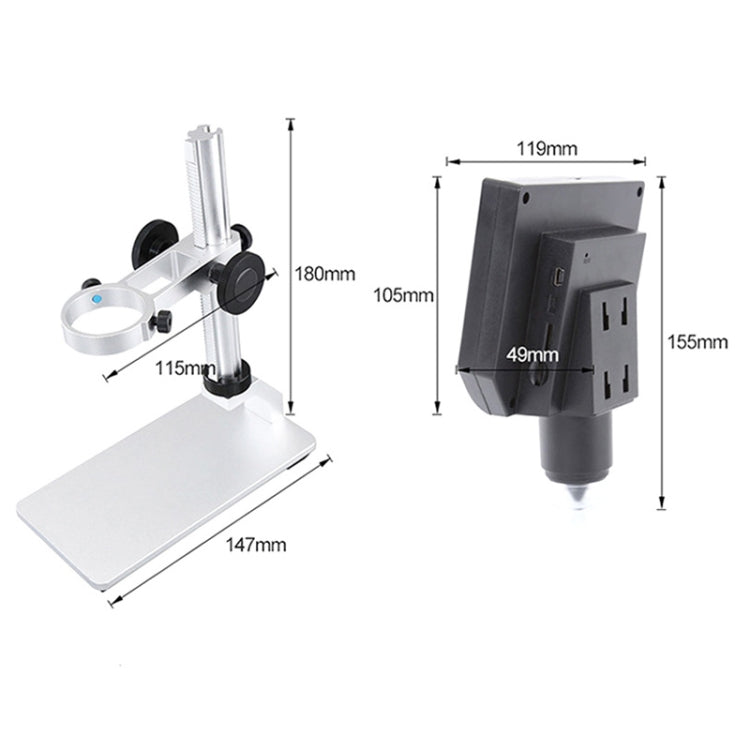 G600A HD Mobile Phone Repair Microscope 4.3 Inch Screen Digital Microscope Electron Microscope(US Plug) - free shipping - PMC Jewellery - Order now!