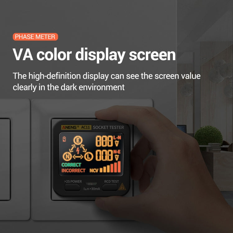 ANENG AC11 Multifunctional Digital Display Socket Tester Electrical Ground Wire Tester(EU Plug) - free shipping - PMC Jewellery - Order now!