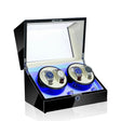 Electric Motor Rotating Watch Box Automatic Mechanical Watch Shaker, US / EU / UK Plug(Black & White) - free shipping - PMC TechLife - Order now!