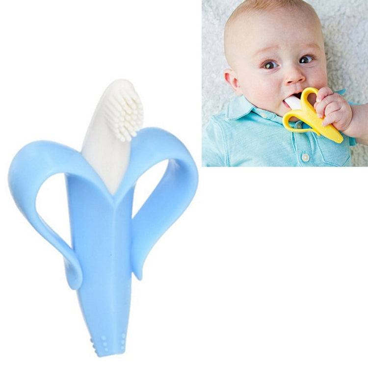 Newborn Baby Banana Silicone Teether Bite(Blue) - Baby Toys by PMC TechLife | Online Shopping South Africa | PMC TechLife