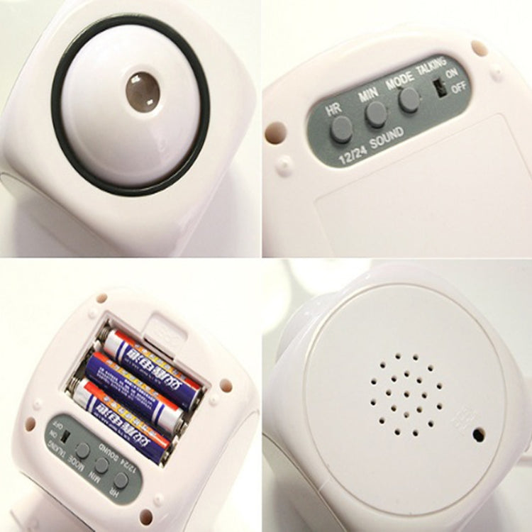 Multi-function LED Projection Alarm Clock Voice Talking Clock, Specification:Black + USB cable - Wall Clock by PMc TechLife | Online Shopping South Africa | PMc TechLife | Buy Now Pay Later Mobicred