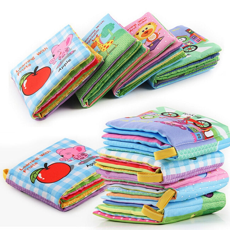 Baby Rattles Toy Soft Animal Cloth Book Newborn Stroller Hanging Toy Early Learning Education Baby Toys(Fruit) - Baby Toys by PMC TechLife | Online Shopping South Africa | PMC TechLife