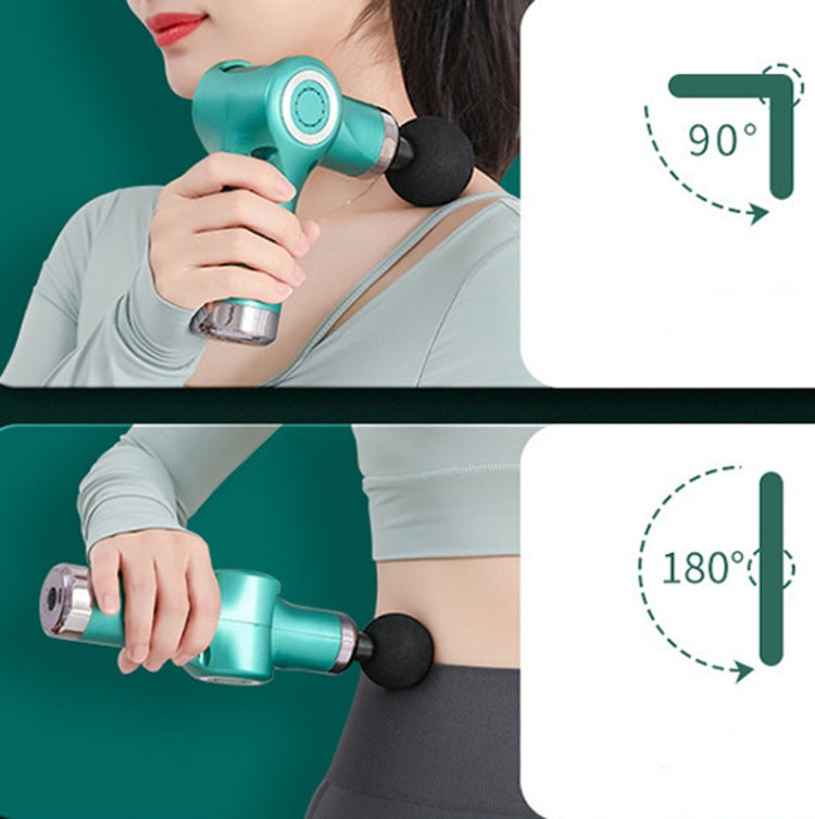 Fascia Gun Pocket Electric Shock Gun  Muscle Massage Gun, Specification: Folding (Green)