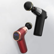 Fascia Gun Pocket Electric Shock Gun  Muscle Massage Gun, Specification: LCD Screen 20-speed (Black)