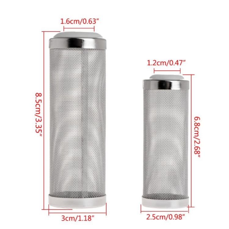 Stainless Steel Water Inlet Protective Cover Fish Tank Aquarium Filter Water Inlet Suction Filter Cover, Specification: White 16mm - Filters & Accessories by PMc TechLife | Online Shopping South Africa | PMc TechLife | Buy Now Pay Later Mobicred