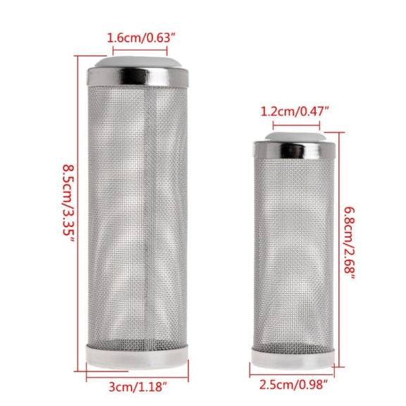 Stainless Steel Water Inlet Protective Cover Fish Tank Aquarium Filter Water Inlet Suction Filter Cover, Specification: White 16mm