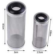 Stainless Steel Water Inlet Protective Cover Fish Tank Aquarium Filter Water Inlet Suction Filter Cover, Specification: Black 16mm
