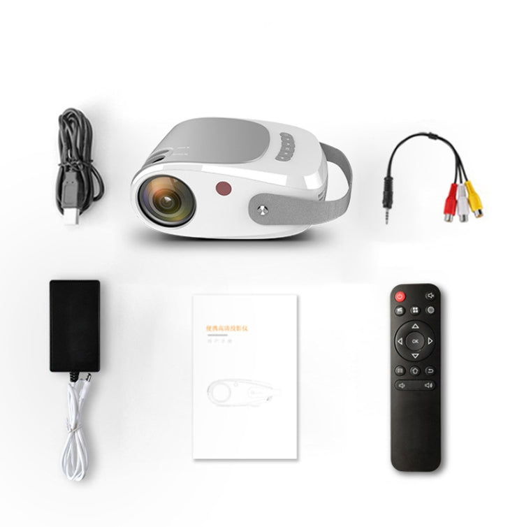 H5 180 ANSI 1280x800 HD Projector With Remote Control, Android 8.0, Support HDMI / USB / TF Card / AV, Version: Smart Version