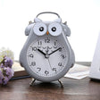 2 PCS Children Creative Cartoon Owl Super Ring Metal Bell Student Alarm Clock(Gray) - Novelty Clock by PMc TechLife | Online Shopping South Africa | PMc TechLife | Buy Now Pay Later Mobicred