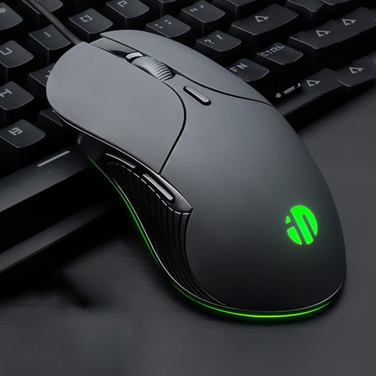 Inphic PB1 Business Office Mute Gaming Wired Mouse, Cable Length: 1.5m, Colour: Classic Back Breathing Light - free shipping - PMC Jewellery - Order now!