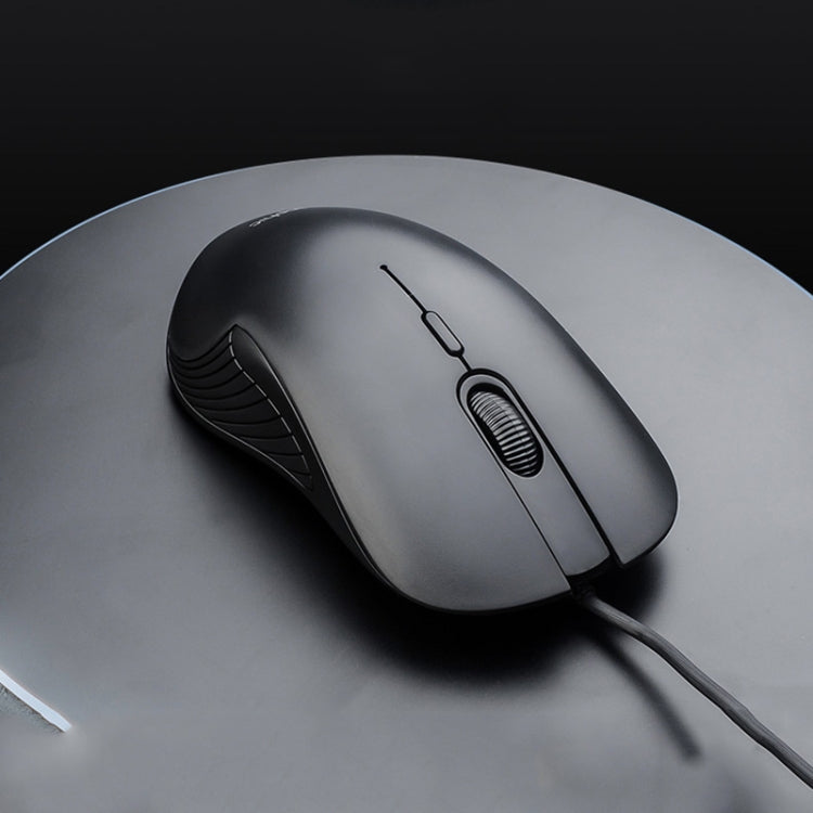 Inphic PB1 Business Office Mute Macro Definition Gaming Wired Mouse, Cable Length: 1.5m, Colour: Matte White Breathing Light
