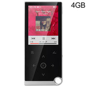 E05 2.4 inch Touch-Button MP4 / MP3 Lossless Music Player, Support E-Book / Alarm Clock / Timer Shutdown, Memory Capacity: 4GB without Bluetooth(Silver Grey)