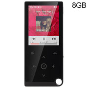 E05 2.4 inch Touch-Button MP4 / MP3 Lossless Music Player, Support E-Book / Alarm Clock / Timer Shutdown, Memory Capacity: 8GB without Bluetooth(Black)