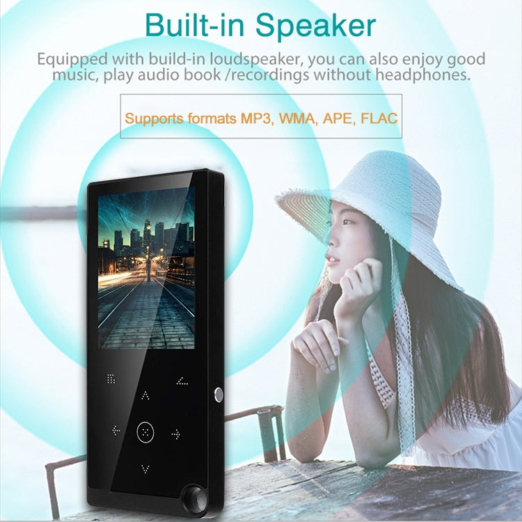 E05 2.4 inch Touch-Button MP4 / MP3 Lossless Music Player, Support E-Book / Alarm Clock / Timer Shutdown, Memory Capacity: 16GB without Bluetooth(Red)
