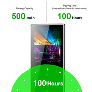 E05 2.4 inch Touch-Button MP4 / MP3 Lossless Music Player, Support E-Book / Alarm Clock / Timer Shutdown, Memory Capacity: 16GB without Bluetooth(Black)