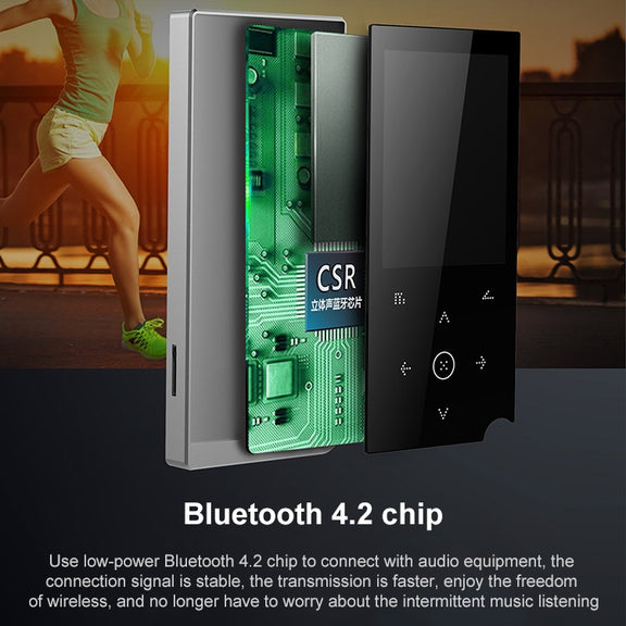 E05 2.4 inch Touch-Button MP4 / MP3 Lossless Music Player, Support E-Book / Alarm Clock / Timer Shutdown, Memory Capacity: 4GB Bluetooth Version(Red)