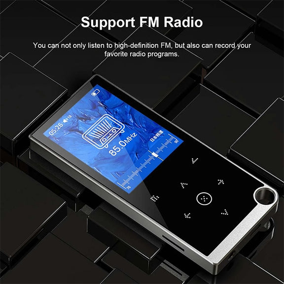 E05 2.4 inch Touch-Button MP4 / MP3 Lossless Music Player, Support E-Book / Alarm Clock / Timer Shutdown, Memory Capacity: 4GB Bluetooth Version(Silver Grey)