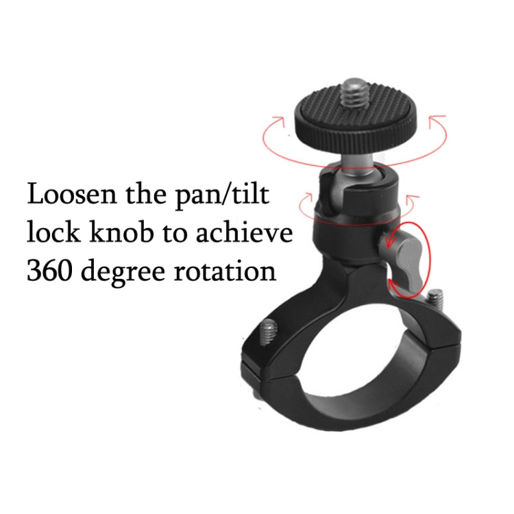 YJ-G2 Cycling Metal Tube Clip 1/4 PTZ Bicyle Bracket Universal Portable Camera Bicycle Clip - Holders by PMC Jewellery | Online Shopping South Africa | PMC Jewellery | Buy Now Pay Later Mobicred